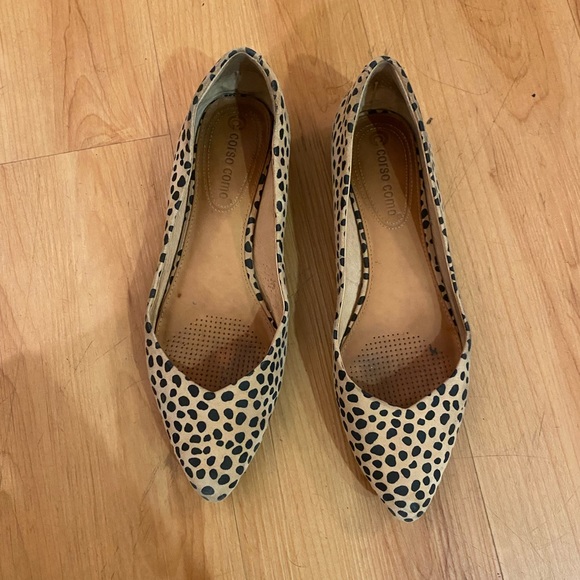 Spotted pointed flats - Picture 1 of 2
